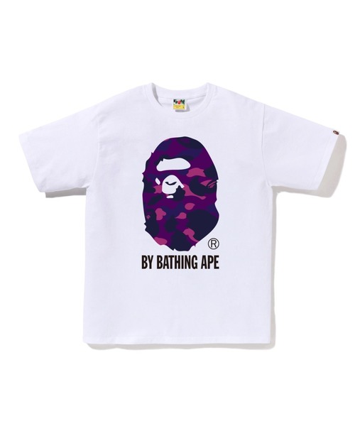 A BATHING APE(アベイシングエイプ)の「COLOR CAMO BY BATHING APE TEE(Tシャツ/カットソー・メンズ・ブラック×レッド/ホワイト×レッド/ブラック×ブルー/ブラック×パープル/ホワイト×ネイビー/ホワイト×パープル・MEDIUM/XX-LARGE/X-LARGE/SMALL/LARGE/XXX-LARGE)」の4枚目の写真