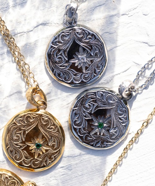 sun shining necklace/【ハワイアンジュエリー】【サージカル
