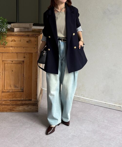 Thevon（ゼボン）の「チャーム付きホルターネック5分袖プルオーバー（Tシャツ/カットソー・レディース・ブラウン/ピンク/ブラック/カーキ・FREE）」の5枚目の写真