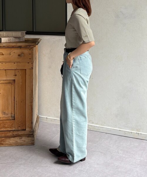 Thevon（ゼボン）の「チャーム付きホルターネック5分袖プルオーバー（Tシャツ/カットソー・レディース・ブラウン/ピンク/ブラック/カーキ・FREE）」の6枚目の写真