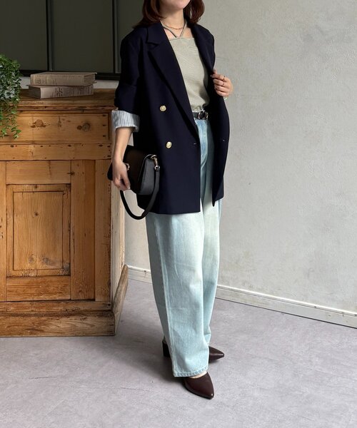 Thevon（ゼボン）の「チャーム付きホルターネック5分袖プルオーバー（Tシャツ/カットソー・レディース・ブラウン/ピンク/ブラック/カーキ・FREE）」の9枚目の写真