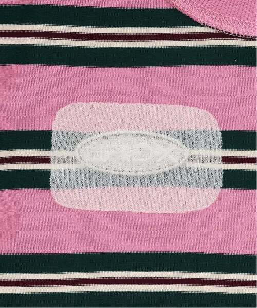 X-girl Stages(エックスガールステージス)の「マルチボーダー長袖Tシャツ(Tシャツ/カットソー・キッズ・ピンク/ライトブルー・120cm/130cm/140cm)」の5枚目の写真