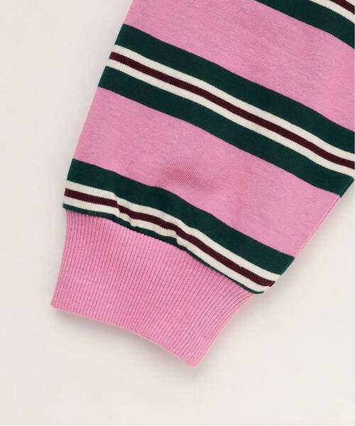 X-girl Stages(エックスガールステージス)の「マルチボーダー長袖Tシャツ(Tシャツ/カットソー・キッズ・ピンク/ライトブルー・120cm/130cm/140cm)」の6枚目の写真