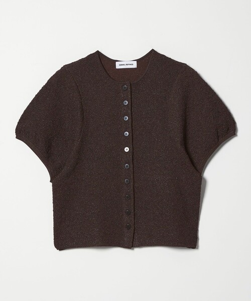 EMMEL REFINES（エメルリファインズ）の「＜EMMEL REFINES＞EMジャガード パフスリーブ プルオーバー ＆ カーディガン（ニット/セーター・レディース・ライム/ダークブラウン/ライラック・FREE）」の2枚目の写真