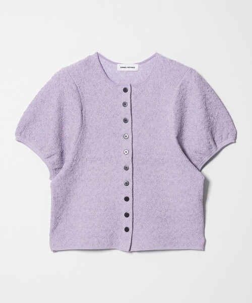 EMMEL REFINES（エメルリファインズ）の「＜EMMEL REFINES＞EMジャガード パフスリーブ プルオーバー ＆ カーディガン（ニット/セーター・レディース・ライム/ダークブラウン/ライラック・FREE）」の14枚目の写真
