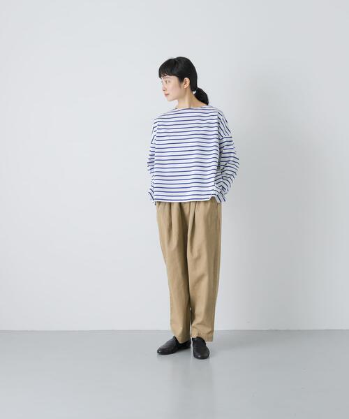 かぐれ（カグレ）の「クロップドボーダーカットソー（Tシャツ/カットソー・レディース・ブラック/ブルー・FREE）」の20枚目の写真