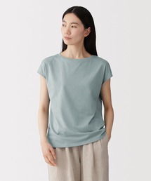 婦人 天竺編みフレンチスリーブTシャツ