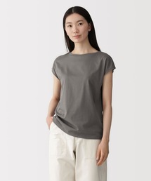 婦人 天竺編みフレンチスリーブTシャツ