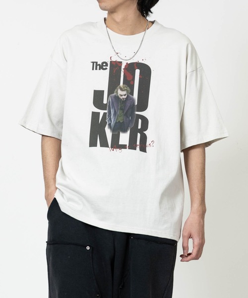 JOHN'S CLOSET（ジョンズクローゼット）の「【15】〔JOKER/ジョーカー〕アソートパターンプリント ユーズドライク半袖Tシャツ（Tシャツ/カットソー・メンズ・ブラック系1/ブラック系2/ホワイト系2/ホワイト系1・X-LARGE/LARGE/MEDIUM）」の5枚目の写真