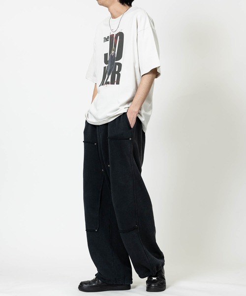 JOHN'S CLOSET（ジョンズクローゼット）の「【15】〔JOKER/ジョーカー〕アソートパターンプリント ユーズドライク半袖Tシャツ（Tシャツ/カットソー・メンズ・ブラック系1/ブラック系2/ホワイト系2/ホワイト系1・X-LARGE/LARGE/MEDIUM）」の9枚目の写真