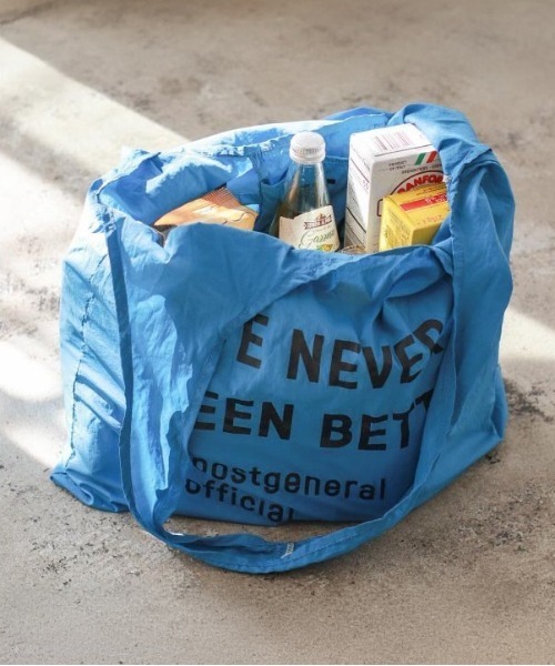 POST GENERAL（ポストジェネラル）の「【 POST GENERAL / ポストジェネラル 】 JUST THE BAG / ジャスト ザ バッグ（エコバッグ/サブバッグ・メンズ・アイボリー/ブラック/グレイッシュベージュ/オリーブ/サンドベージュ/ブルー・FREE）」の6枚目の写真