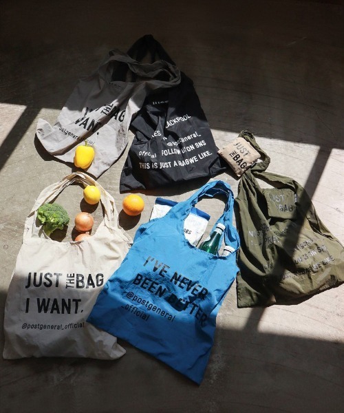 POST GENERAL（ポストジェネラル）の「【 POST GENERAL / ポストジェネラル 】 JUST THE BAG / ジャスト ザ バッグ（エコバッグ/サブバッグ・メンズ・アイボリー/ブラック/グレイッシュベージュ/オリーブ/サンドベージュ/ブルー・FREE）」の11枚目の写真
