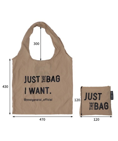 POST GENERAL（ポストジェネラル）の「【 POST GENERAL / ポストジェネラル 】 JUST THE BAG / ジャスト ザ バッグ（エコバッグ/サブバッグ・メンズ・アイボリー/ブラック/グレイッシュベージュ/オリーブ/サンドベージュ/ブルー・FREE）」の15枚目の写真