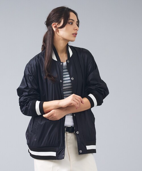 TAION（タイオン）の「【TAION / タイオン】 NON DOWN BASIC REVERSIBLE MA-1／ノンダウン ベーシック リバーシブル MA-1 ジャケット／ユニセックス 【WEB限定】（ブルゾン・メンズ・カーキ/ダークネイビー/ブラック・L/M）」の2枚目の写真