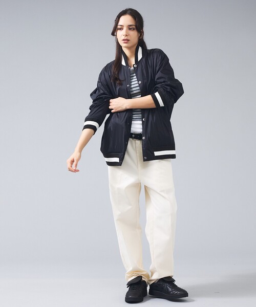 TAION（タイオン）の「【TAION / タイオン】 NON DOWN BASIC REVERSIBLE MA-1／ノンダウン ベーシック リバーシブル MA-1 ジャケット／ユニセックス 【WEB限定】（ブルゾン・メンズ・カーキ/ダークネイビー/ブラック・L/M）」の5枚目の写真