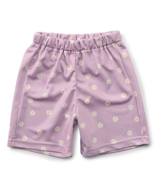 Ampersand（アンパサンド）の「【水陸両用/速乾】サラッと履ける総柄メッシュハーフパンツ（その他パンツ・キッズ・ラベンダー/ブラック/アイボリー/サックスブルー・80/90/100/110/120/130/140）」の4枚目の写真