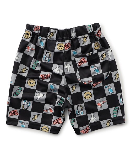 Ampersand（アンパサンド）の「【水陸両用/速乾】サラッと履ける総柄メッシュハーフパンツ（その他パンツ・キッズ・ラベンダー/ブラック/アイボリー/サックスブルー・80/90/100/110/120/130/140）」の5枚目の写真