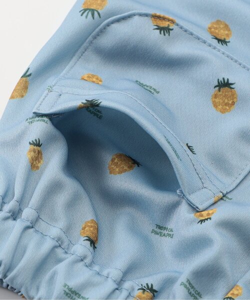 Ampersand（アンパサンド）の「【水陸両用/速乾】サラッと履ける総柄メッシュハーフパンツ（その他パンツ・キッズ・ラベンダー/ブラック/アイボリー/サックスブルー・80/90/100/110/120/130/140）」の13枚目の写真