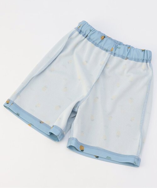 Ampersand（アンパサンド）の「【水陸両用/速乾】サラッと履ける総柄メッシュハーフパンツ（その他パンツ・キッズ・ラベンダー/ブラック/アイボリー/サックスブルー・80/90/100/110/120/130/140）」の15枚目の写真