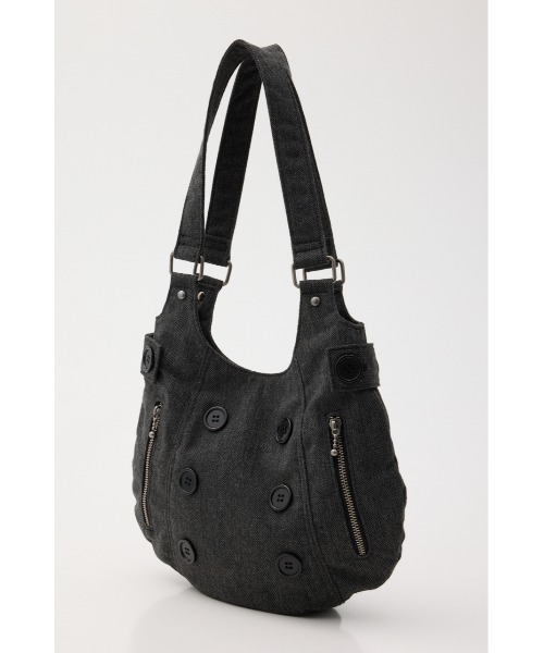 LAGUA GEM（ラグアジェム）の「DOUBLE BUTTON バッグ（ショルダーバッグ・レディース・グレー/ブラック・FREE）」の12枚目の写真