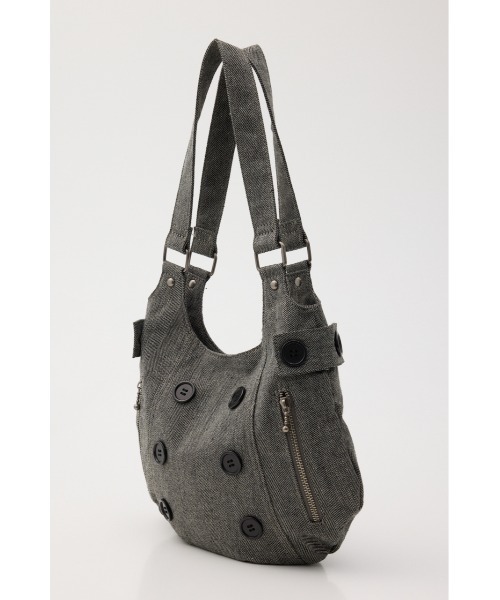 LAGUA GEM（ラグアジェム）の「DOUBLE BUTTON バッグ（ショルダーバッグ・レディース・グレー/ブラック・FREE）」の15枚目の写真