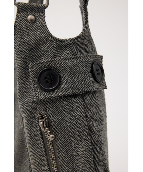 LAGUA GEM（ラグアジェム）の「DOUBLE BUTTON バッグ（ショルダーバッグ・レディース・グレー/ブラック・FREE）」の5枚目の写真