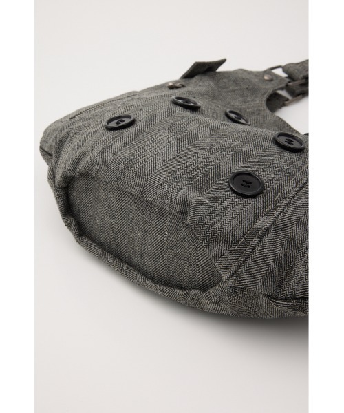 LAGUA GEM（ラグアジェム）の「DOUBLE BUTTON バッグ（ショルダーバッグ・レディース・グレー/ブラック・FREE）」の7枚目の写真