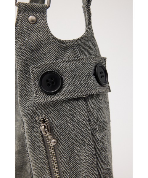 LAGUA GEM DOUBLE BUTTON バッグ GRY ラグアジェム DOUBLE BUTTON バッグ（ショルダーバッグ）｜LAGUA GEM（ラグアジェム