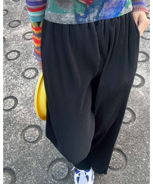 kotohayokozawa(コトハヨコザワ)の「STRAIGHT COLOR PANTS TDX6S-PT01(その他パンツ・レディース・ライトブルー/ブラック・1/2)」の4枚目の写真