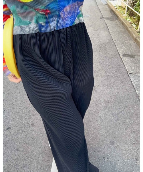 kotohayokozawa(コトハヨコザワ)の「STRAIGHT COLOR PANTS TDX6S-PT01(その他パンツ・レディース・ライトブルー/ブラック・1/2)」の5枚目の写真