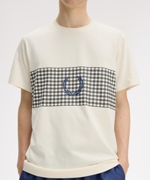 FRED PERRY(�t���b�h�y���[)��Tennis Net Graphic T-Shirt�^�e�j�X�l�b�g�O���t�B�b�NT�V���c(T�V���c/�J�b�g�\�[)