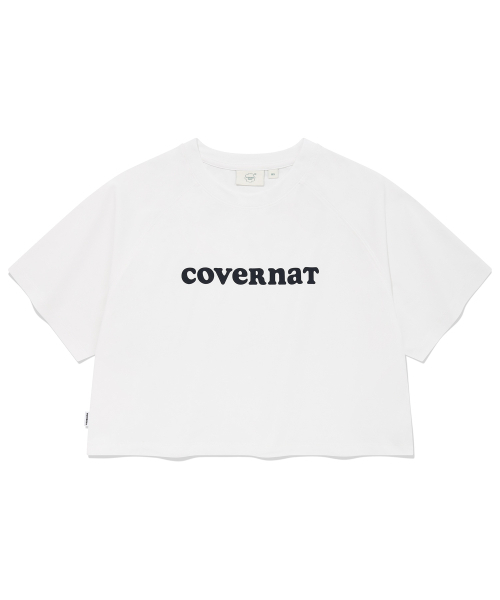 COVERNAT WOMAN(カバーナットウーマン)の「ウィメンズクーパー ロゴアイス クロップTシャツ ホワイト(Tシャツ/カットソー・レディース・その他・WS/WM)」の1枚目の写真