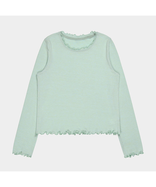 PIGMENT(ピグメント)の「デイリーナルナリTシャツ (YZTS251209)(Tシャツ/カットソー・レディース・ミント/アイボリー/ブラック・FREE)」の1枚目の写真