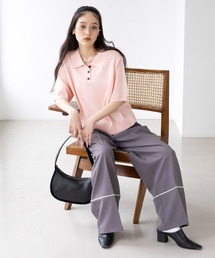 RAGEBLUE（レイジブルー）の「＜Bloomy Yarn Knit＞ショートニットポロシャツ（ポロシャツ）」