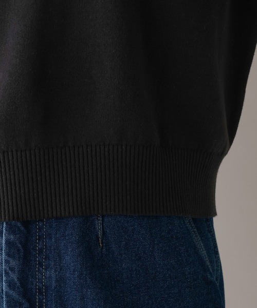 RAGEBLUE（レイジブルー）の「＜Bloomy Yarn Knit＞ショートニットポロシャツ（ポロシャツ・レディース・ブラック/イエロー/ブルー/ピンク/レッド・FREE）」の12枚目の写真