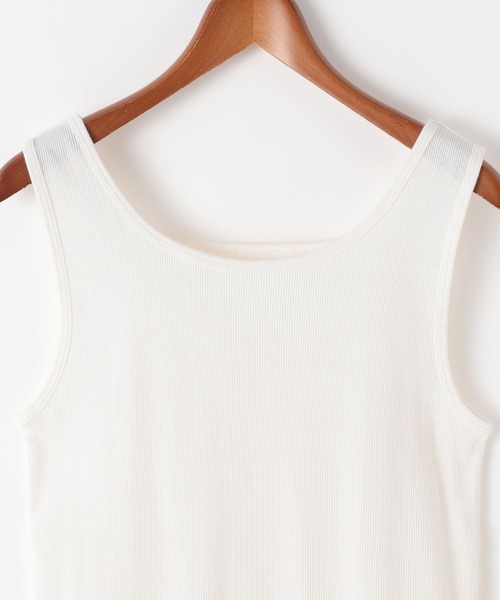 niko and...（ニコアンド）の「スーピマ2WAYタンクトップ（タンクトップ・レディース・オフホワイト/グレー/ベージュ/ブラック・MEDIUM/SMALL/LARGE）」の6枚目の写真