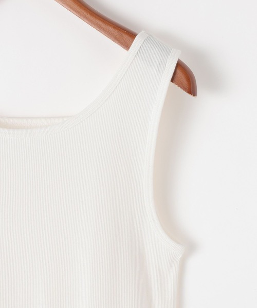 niko and...（ニコアンド）の「スーピマ2WAYタンクトップ（タンクトップ・レディース・オフホワイト/グレー/ベージュ/ブラック・MEDIUM/SMALL/LARGE）」の8枚目の写真