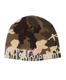 X-girl | CUT OFF LOGO JACQUARD BEANIE(ニットキャップ/ビーニー)