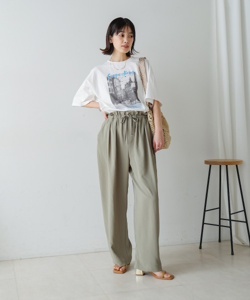 Bou Jeloud(ブージュルード)の「タウンフォトカラーロゴTシャツ(Tシャツ/カットソー・レディース・チャコールグレー/オフホワイト・MEDIUM)」の14枚目の写真