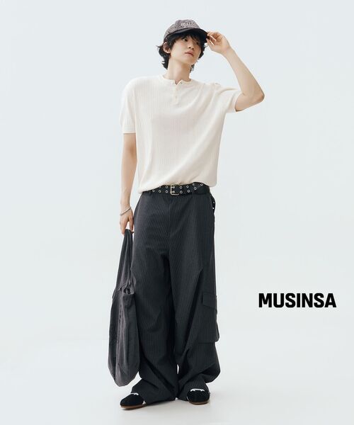LEMAIN SECOND（リメインセカンド）の「クラシックヘンリーネックウォッシャブル半袖ニット[アイボリー]（Tシャツ/カットソー・レディース・その他・MEDIUM/LARGE/X-LARGE）」の14枚目の写真