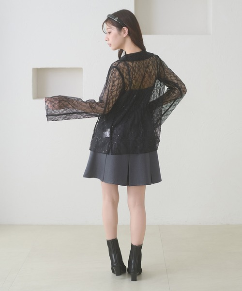 Ambre Neige(アンブルネージュ)の「sequins lace collar blouse / スパンコールレースエリツキブラウス(シャツ/ブラウス・レディース・アイボリー/ブラック/ブルー系その他・FREE)」の22枚目の写真