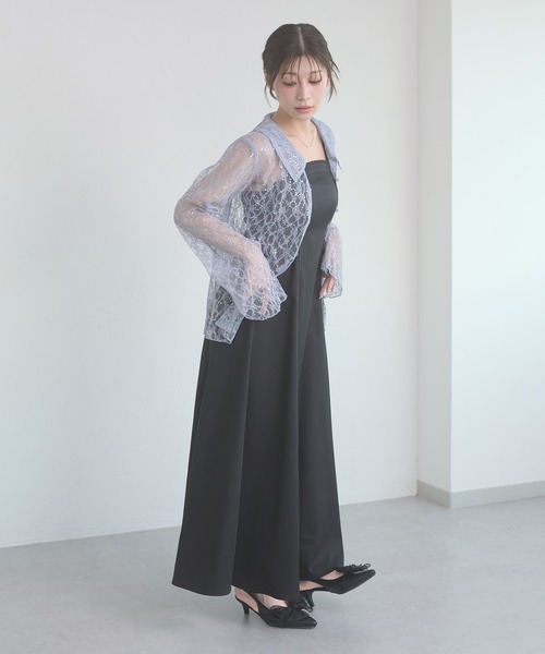 Ambre Neige(アンブルネージュ)の「sequins lace collar blouse / スパンコールレースエリツキブラウス(シャツ/ブラウス・レディース・アイボリー/ブラック/ブルー系その他・FREE)」の11枚目の写真