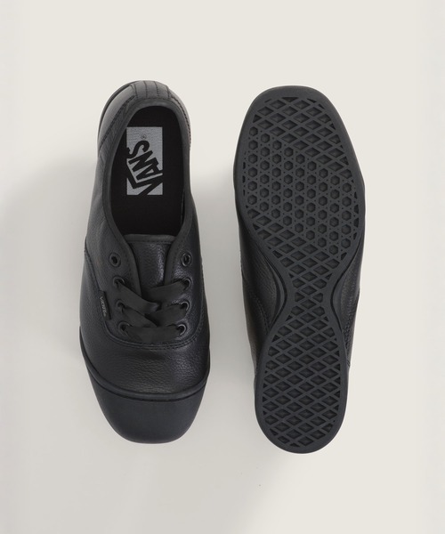 VANS（バンズ）の「VANS PREMIUM オーセンティック プリマ / LX Authentic Prima LEATHER BLA VN000EDXCJI1（スニーカー・メンズ・ブラック・4/4.5/5/5.5/6/6.5/7）」の3枚目の写真