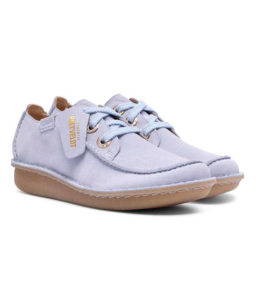 Clarks（クラークス）の「クラークス Funny Dream ファニードリーム  カジュアルシューズ（モカシン/デッキシューズ・レディース・ライトブルー・55/50/45/40/35）」の2枚目の写真