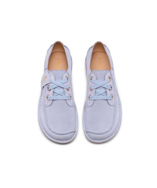 Clarks（クラークス）の「クラークス Funny Dream ファニードリーム  カジュアルシューズ（モカシン/デッキシューズ・レディース・ライトブルー・55/50/45/40/35）」の3枚目の写真