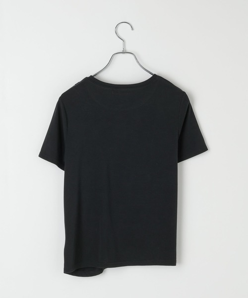 PAGEBOY(ページボーイ)の「ボタンスリットトップス/ギャザートップス(Tシャツ/カットソー・レディース・ブラック/ブルー・FREE)」の15枚目の写真