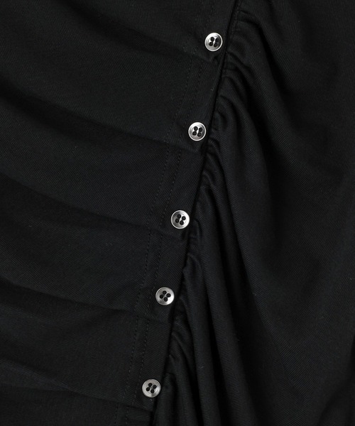 PAGEBOY(ページボーイ)の「ボタンスリットトップス/ギャザートップス(Tシャツ/カットソー・レディース・ブラック/ブルー・FREE)」の20枚目の写真