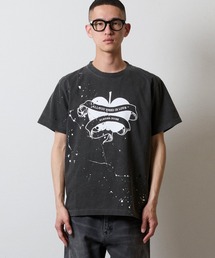 SMOKE T-SHIRT / スモークプリント ヒューマンアート グラフィックT