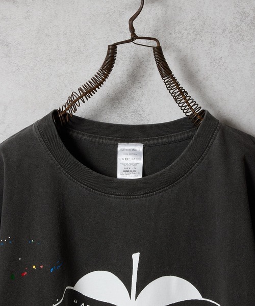 NUMBER (N)INE（ナンバーナイン）の「HAND PAINTED VINTAGE DYE GRAPHIC T-SHIRT / ハンドペイント ヴィンテージダイ グラフィックプリント クルーネック Tシャツ（Tシャツ/カットソー・メンズ・ブラック系4/ブラック系2/ブラック系3/ブラック系1/ブラック系5/ブラック系6・4/3/2）」の9枚目の写真