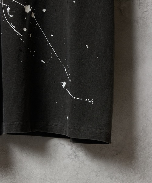 NUMBER (N)INE（ナンバーナイン）の「HAND PAINTED VINTAGE DYE GRAPHIC T-SHIRT / ハンドペイント ヴィンテージダイ グラフィックプリント クルーネック Tシャツ（Tシャツ/カットソー・メンズ・ブラック系4/ブラック系2/ブラック系3/ブラック系1/ブラック系5/ブラック系6・4/3/2）」の18枚目の写真
